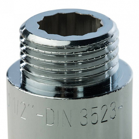 Удлинитель резьбовой латунный STOUT хром 1/2&quot;x25мм ВН