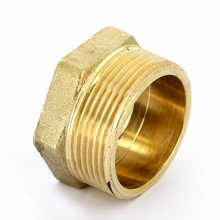 Футорка резьбовая латунная UNI-FITT без покрытия 11/2&quot;х1/2&quot; ВН