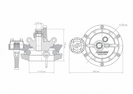 Оголовок для скважины наружный ДЖИЛЕКС ОСПБ 90-110/32 пластик