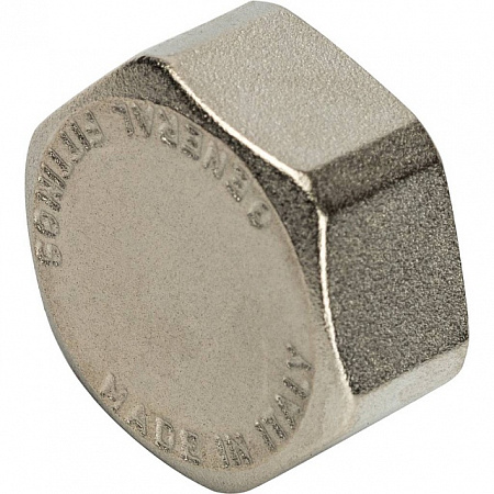 Заглушка резьбовая латунная STOUT никель 3/4&quot; В