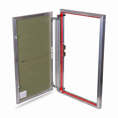 Люк под плитку АЛЮМИНИЕВЫЙ (НАЖИМНОЙ) ПРАКТИКА ETP 50x110