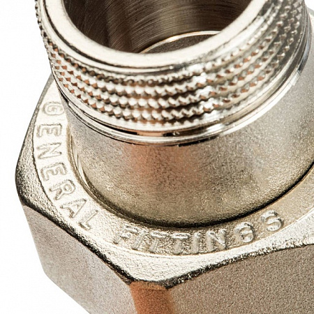 Американка ПРЯМАЯ резьбовая латунная (с прокладкой o-ring) STOUT никель 3/4&quot; ВН