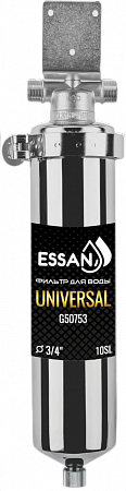 Корпус-колба фильтра из нержавейки ESSAN UNIVERSAL горячая и холодная вода 10SL,3/4&quot; Н (ПРЕМЬЕР)(8)