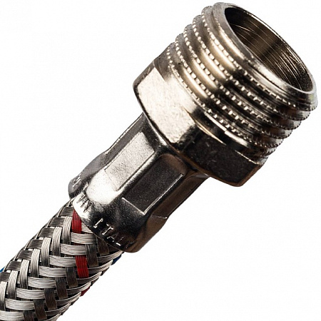 Гибкая подводка для воды STOUT нерж.сталь 3/8&quot;х1/2&quot;-60 см гайка-штуцер