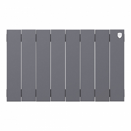 Радиатор биметаллический ROYAL THERMO PIANOFORTE SILVER SATIN 300x8 секций, серый (НС-1346089)