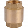 Обратный клапан пружинный, латунный STOUT (с пластиковым седлом) 1&amp;quot; ВВ