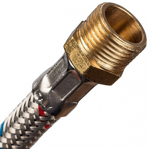 Гибкая подводка для воды STOUT нерж.сталь 1/2&amp;quot;х3/8&amp;quot;-40 см гайка-штуцер