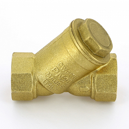 ФГО Фильтр косой грубой очистки ITAP латунный ART 192 1&quot;, 500 мкр, желтый (12164)
