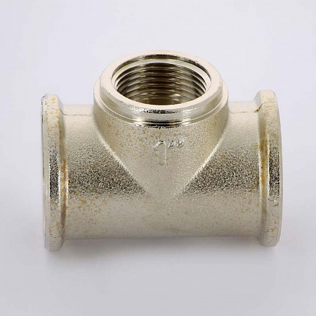 Тройник переходной резьбовой латунный UNI-FITT никель 1&quot;х3/4&quot;х1&quot; В