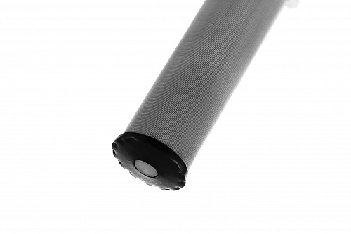 Фильтр промывной с манометром ГЕЙЗЕР БАСТИОН Ø53 никель 1/2&amp;quot; АМ-АМ, 90 мкм, пластиковая колба