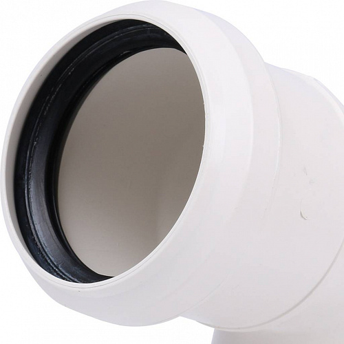 ПВХ Отвод канализационный SINIKON КОМФОРТ ПЛЮС белый Ø50х90°