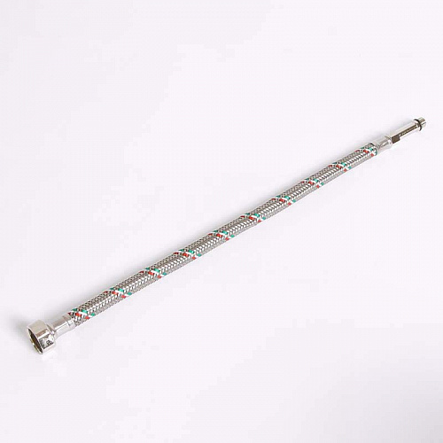 Гибкая подводка для смесителя UNI-FITT МL10х1 - 1/2&amp;quot;, 40 см, удл. штуцер, DN 8, оплётка из нерж. ста