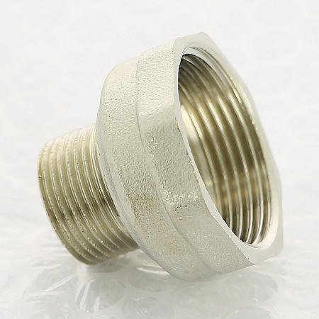 Переход под ключ резьбовой латунный UNI-FITT никель 3/4&quot;х11/4&quot;