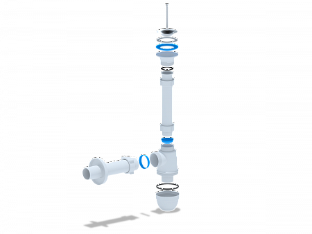 АНИПЛАСТ Сифон 11/4&quot;х40 c прямой трубой 40 мм C1004