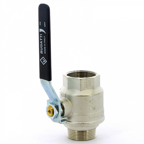 Кран шаровой BUGATTI OREGON 306 рукоятка стальная 11/2&amp;quot; ВН, полнопроходной