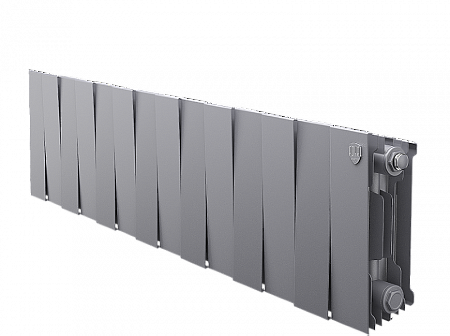 Радиатор биметаллический ROYAL THERMO PIANOFORTE SILVER SATIN 200x14 секций, серый (НС-1346023)