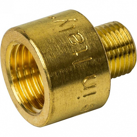 Муфта переходная резьбовая латунная STOUT без покрытия 1/4&quot;x1/8&quot; ВН