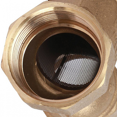 ФГО Фильтр косой грубой очистки STOUT SFW латунный 11/4&amp;quot;, 500 мкр, желтый