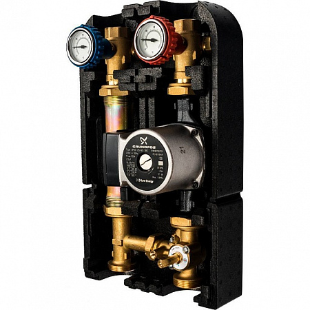 ГБМ Насосная группа STOUT с 3-х приводным смесителем, с насосом GRUNDFOS UPSO25-65 DN25 (1&quot;), разбо.