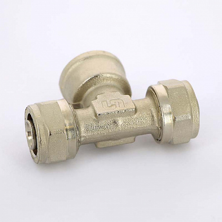 МЦ Тройник резьбовой цанга для металлопласта UNI-FITT Ø16х1/2&quot; В