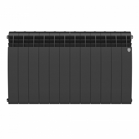 Радиатор биметаллический ROYAL THERMO BILINER NOIR SABLE 500x12 секций, черный (НС-1176310)