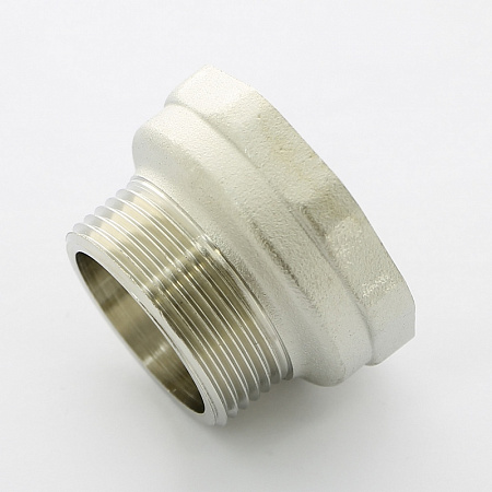 Переход под ключ резьбовой латунный UNI-FITT никель 11/2&quot;х11/4&quot;