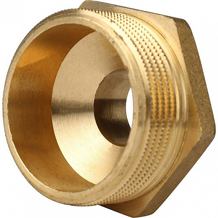 Ниппель переходной резьбовой латунный STOUT без покрытия 11/2&quot;x3/4&quot; Н