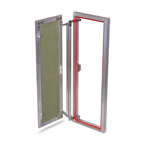 Люк под плитку АЛЮМИНИЕВЫЙ (НАЖИМНОЙ) ПРАКТИКА АТР 30х90