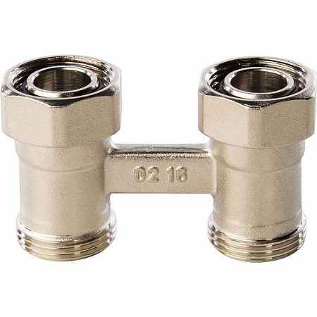 Узел-мультифлекс нижней подводки STOUT прямой, Н-образный, 3/4&quot;х3/4&quot;ЕК, двухтрубная система