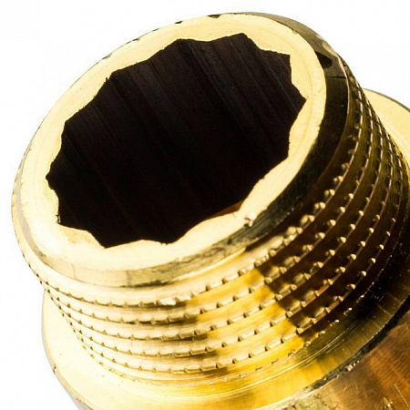 Удлинитель резьбовой латунный STOUT без покрытия 3/4&quot;x60мм ВН