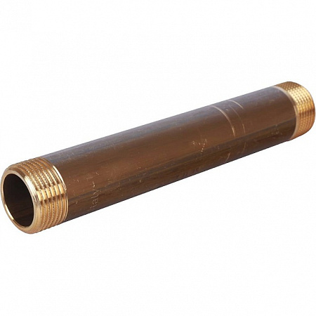Бочонок резьбовой латунный STOUT без покрытия 3/4&quot;x150мм