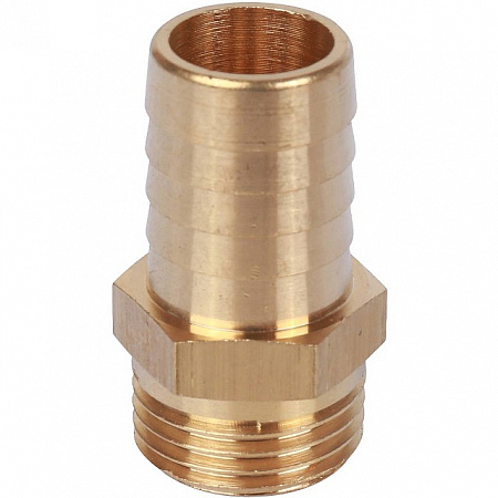 Штуцер резьбовой латунный STOUT без покрытия 1/2&quot;x18мм Н