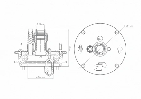 Оголовок для скважины наружный ДЖИЛЕКС ОС 127-140/40 чугун