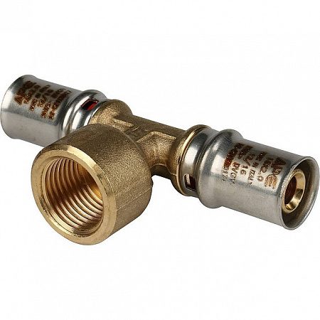 МП Тройник резьбовой пресс для металлопласта STOUT Ø16х1/2&quot;х16 В