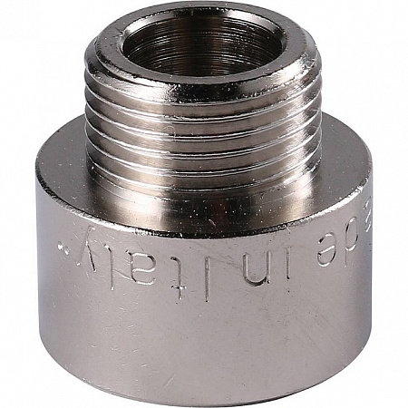 Муфта переходная резьбовая латунная STOUT никель 1/2&quot;X3/8&quot; ВН