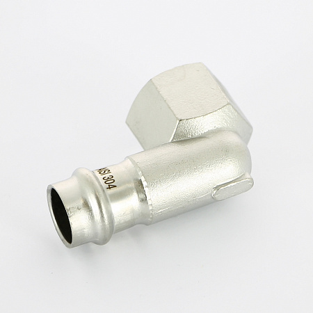 НП Угол резьбовой пресс из нержавейки UNI-FITT фитинг Ø18x3/4&quot; В