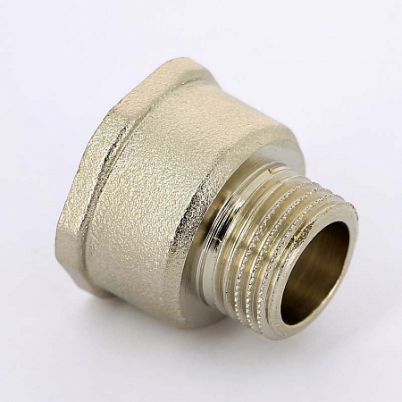 Переход под ключ резьбовой латунный UNI-FITT никель 2&quot;х11/2&quot;