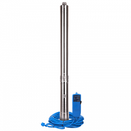 Насос скважинный AQUARIO с плавным пуском ASP1E-100-75(P) (встр.конд., каб.60м)