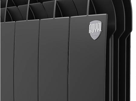 Радиатор алюминиевый ROYAL THERMO BILINER ALUM NOIR SABLE 500x8 секций, черный
