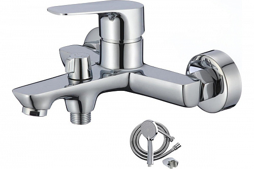 Смеситель для ванны OLIVE'S TIESO 26201TS хром, латунь, уп. (8 шт)