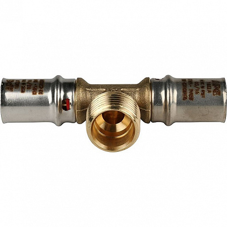 МП Тройник резьбовой пресс для металлопласта STOUT Ø16х1/2&quot;х16 Н