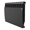 Радиатор биметаллический ROYAL THERMO BILINER NOIR SABLE 500x10 секций, черный (НС-1176315)