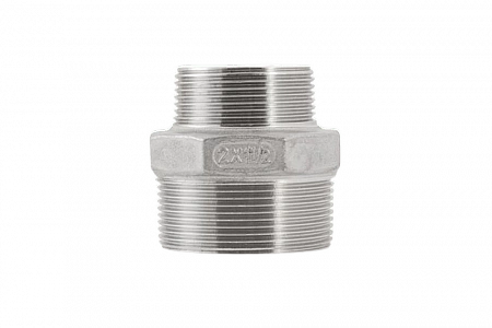 Переход резьбовой UNIPUMP 2”НР / 1,5”НР нержавеющая cталь