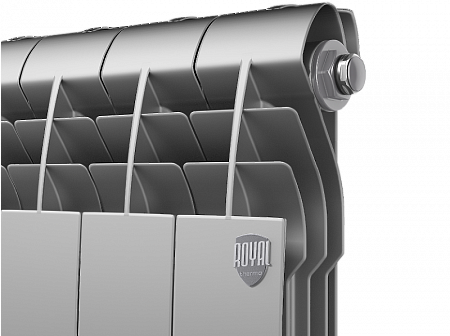 Радиатор алюминиевый ROYAL THERMO BILINER ALUM SILVER SATIN 500x4 секций, серый