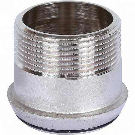 Американка УГЛОВАЯ резьбовая латунная (с прокладкой o-ring) STOUT никель 11/2&quot; ВН