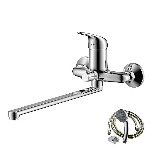 Смеситель для ванны с длинным изливом OLIVE'S LEON 04221LN хром, латунь, упак (8 шт)