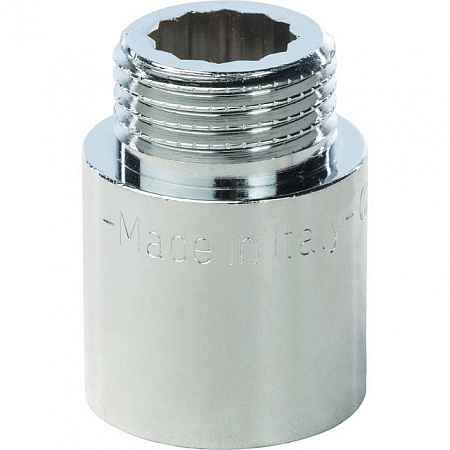 Удлинитель резьбовой латунный STOUT хром 1/2&quot;x25мм ВН