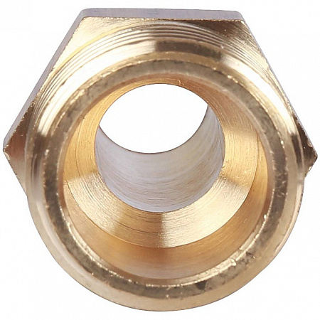 Штуцер резьбовой латунный STOUT без покрытия 1/2&quot;x14мм Н