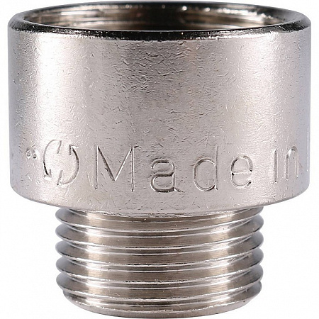 Муфта переходная резьбовая латунная STOUT никель 1/2&quot;X3/8&quot; ВН