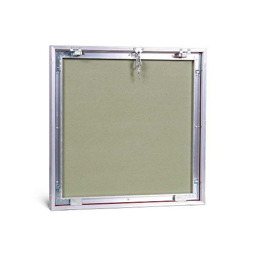 Люк потайной АЛЮМИНИЕВЫЙ со съемной дверцей (НАЖИМНОЙ) ПРАКТИКА &amp;quot;КОНТУР&amp;quot; КР 50х50